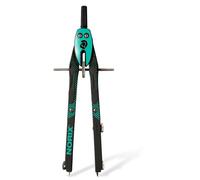 STAEDTLER NORIX 555 compás rápido Verde francés, hasta 350 mm | Con mecanismo de botón y rueda central, pata de lápiz plegable, con adaptador y caja de repuestos - 555 01-54
