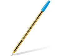 STAEDTLER Paquete de 10 bolígrafos de esfera NORIS STICK color azul
