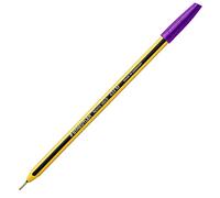 STAEDTLER Paquete de 10 bolígrafos de esfera Noris Stick, color morado