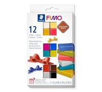 STAEDTLER 8013 C12-2 FIMO Leather-Effect ofenhärtende Modelliermasse (für kreati