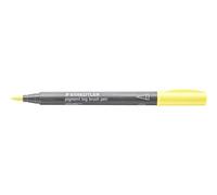 STAEDTLER pigment big brush pen 373 Amarillo pastel, set de 10 | Rotulador de tinta con punta grande, Multi Ink, resistente a la luz, permanente e impermeable - 373-105