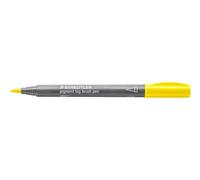 STAEDTLER pigment big brush pen 373 Amarillo, set de 10 | Rotulador de tinta con punta grande, Multi Ink, resistente a la luz, permanente e impermeable - 373-1