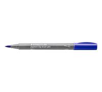 STAEDTLER pigment big brush pen 373 Azul, set de 10 | Rotulador de tinta con punta grande, Multi Ink, resistente a la luz, permanente e impermeable - 373-3