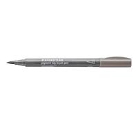 STAEDTLER pigment big brush pen 373 Gris cálido medio, set de 10 | Rotulador de tinta con punta grande, Multi Ink, resistente a la luz, permanente e impermeable - 373-84