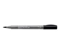STAEDTLER pigment big brush pen 373 Negro intenso, set de 10 | Rotulador de tinta con punta grande, Multi Ink, resistente a la luz, permanente e impermeable - 373-99