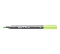 STAEDTLER pigment big brush pen 373 Verde lima, set de 10 | Rotulador de tinta con punta grande, Multi Ink, resistente a la luz, permanente e impermeable - 373-530