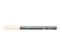 STAEDTLER Pigment Brush Pen 371 Elfenbein 10 unidades | Punta de pincel, resistente al agua y a la luz, tinta Multi Ink - caligrafía - N.º de art. 371-107