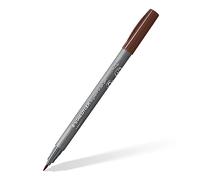 STAEDTLER Pigment Brush Pen 371 - Marrón, individual, punta de pincel | Punta de pincel, tinta Multi Ink, resistente a la luz y al agua - para adultos - N.º de art. 371-76