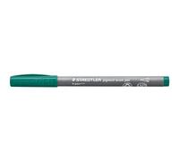 STAEDTLER Pigment Brush Pen 371 - verde abeto, 10 unidades | Punta de pincel, tinta pigmentada, resistente al agua y a la luz - de colores - N.º de art. 371-539
