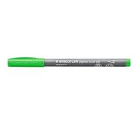 STAEDTLER Pigment Brush Pen 371 - Verde de mayo, 10 unidades | Punta de pincel, tinta Multi Ink resistente al agua, resistente a la luz y permanente - N.º de art. 371-513