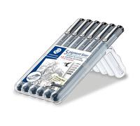 Staedtler Pigment Forro Fino Forro Bolígrafo Paquete 5+1