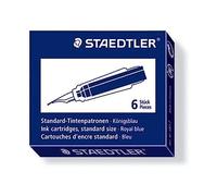 Staedtler Premium 480 3. Cartucho de tinta de tamaño normal. Caja con 6 cartuchos de tinta de color azul.