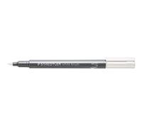 STAEDTLER Rotulador metálico con punta de pincel, ancho de línea de 1-6 mm, cubre papel claro y oscuro, fácil de borrar de superficies lisas, 10 rotuladores, color blanco 8321-0