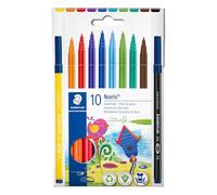 STAEDTLER Rotulador Noris 326 punta fibra caja 10 colores, 326 C10 ST