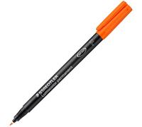 Staedtler Lumocolor 318-4. Rotuladores de punta fina de color naranja. Caja con 10 unidades.