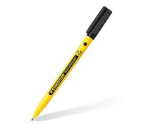 STAEDTLER Rotuladores 307 Noris Writing Pen Rotulador Punta Fina - Trazo 0.6mm Aprox - Tinta Base Agua - Cuerpo Fabricado en un 97% de Plastico Reciclado - Color Negro - Caja 10 rotuladores