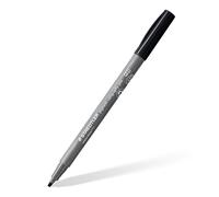 STAEDTLER Rotuladores de caligrafía Pigment, color negro intenso, punta de caligrafía de 2,00 mm, tinta pigmentada, resistente al agua, 10 rotuladores en estuche de cartón, 375-99