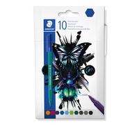 STAEDTLER Rotuladores Noris 326 - juego de 10, «cool & cute» | Rotuladores, punta DRY SAFE - para niños y adultos, edición - N.º de art. 326 C10 E1