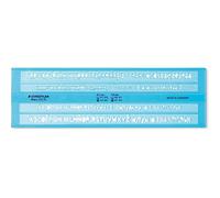 Staedtler Schriftschablonen Plantilla de guión de Marte, Azul 3,5 mm y 5 mm