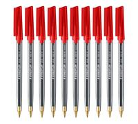 Bolígrafos Staedtler Stick 430 Set de 10 Punta Media Rojo