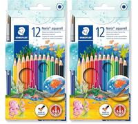STAEDTLER Sg Educación 14410NC12 acuarela lápices de colores (Pack de 12) (Paquete de 2)