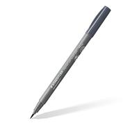 STAEDTLER Soft Brush Pen Pigment Arts, color gris oscuro frío,punta de pincel suave para ancho de línea variable, resistente al agua, secado rápido, 10 rotuladores en estuche de cartón, 372-871
