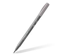 Staedtler Soft Brush pen pigment Arts, gris claro, punta de pincel suave para anchos de línea especialmente variables, tinta pigmentada de alta calidad, resistente al agua, lápiz individual 372-840
