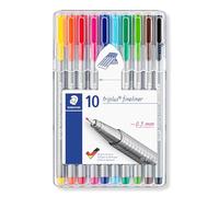 Staedtler St 334 SB10 Triplus Assort Pen (Pack de 10)