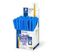Staedtler Stick 430 F-3CP5 - Bolígrafo de punta fina (50 unidades), color azul