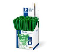 Staedtler Stick 430 M-3CP5 - Bolígrafo de punta de bola (punta media, 50 unidades), color verde