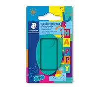 Staedtler - Tamaño de rayo doble con contenedor de desechos para lápices de colores gruesos y finos, plegable, extraíble, caja de colores surtidos