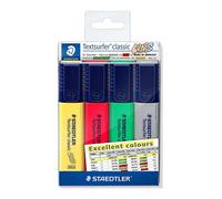 Staedtler Textsurfer Classic Rotuladores Largo Rendimiento Secado Rápido 4 Pieza