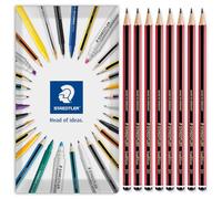 STAEDTLER Tradition Pencil - Lápices de dibujo, bocetos y arte técnico profesional en embalaje de regalo de sobre, paquete de 8, grado 3H