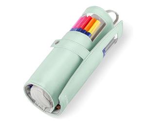 STAEDTLER Triplus 323 PC20P - Rotuladores triangulares (punta estable, 1 mm, 97% reciclada, fabricado en Alemania, juego de 20 rotuladores brillantes en estuche enrollable)