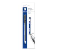 STAEDTLER triplus micro 774 Portaminas - 0,7 mm, triangular | Cuerpo ergonómico con punta metálica, minas 2B & goma - escritura cómoda - Art.-Nr. 77427BK25D