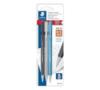 STAEDTLER Triplus Micro 77427BK3A6 - Portaminas retráctil de mina de 0,5 mm con borrador giratorio, escritura, dibujo, dibujo, 3 unidades