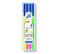 Staedtler Rotuladores Triplus TextSurfer 362 SB4, punta fina, colores brillantes, estuche 4