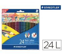 Staedtler Wopex Lápiz de Color Ecológico 24 Colores en Caja de Cartón
