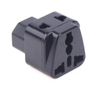 Staeekkzy 1 Adaptador de Corriente IEC 320 C14 Macho-Hembra para PDU/UPS, Universal, Macho, AU/EE. UU./RU/UE.