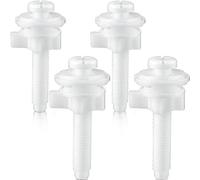 Staeekkzy 4 Piezas de Tornillos de Perno de Bisagra del Asiento de Inodoro con Tuercas y Arandelas de PláStico Kit de Piezas de Repuesto del Asiento de Inodoro