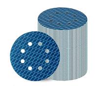 Staeekkzy 70 Piezas Lijadora Orbital Papel de Lija 5 Pulgadas Disco de Lijado de 8 Orificios Papel de Lija de Grano 320 para Discos de Lijado Anti-Bloqueo Rombo