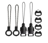 Staeekkzy 8 Hebillas de Liberación Rápida para Correa de Cámara DSLR, Adaptador de Bucles Triangulares con Tapa y Mini Conector de Anillo Dividido.