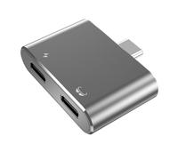 Staeekkzy Adaptador de Carga y Gafas de Realidad Aumentada (AR) USB C para Air/2. Admite Carga Rápida de hasta PD100 W y Salida de Video 4K A 60 Hz.