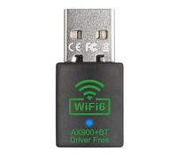 Staeekkzy Adaptador USB WiFi Bluetooth de 900 Mbps, 2 en 1, Banda Dual, 2,4 G/5 GHz, Receptor de Tarjeta de Red Inalámbrica para PC y Portátil.