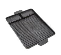 Staeekkzy Bandeja de Parrilla de Barbacoa Coreana PortáTil Placa de Parrilla Antiadherente Estufa de Gas Butano Cocina Fiesta Picnic Terraza Bandeja de Barbacoa de Playa