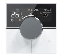 Staeekkzy Controlador Inteligente WiFi con Pantalla Táctil LCD Programable, Termostato para Calefacción por Suelo Radiante Eléctrico, Controlador de Temperatura para Unidad Fan Coil Ajustable y Sensor
