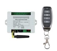Staeekkzy DC 12V 24V 36V 10A 433MHz Relé Inalámbrico de 4 Canales Receptor de Interruptor de Control Remoto + Transmisor de 4 Canales, 1 Receptor 1 Control Remoto