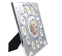 Staeekkzy de Fotos para NiñOs Mi Primer AñO Regalo para BebéS Regalo de CumpleañOs para NiñOs Hogar DecoracióN Familiar Adornos 12 Meses de Fotos