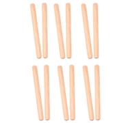 Staeekkzy Instrumento de PercusióN Musical de 6 Pares de Claves de Madera Palos de Ritmo PercusióN Palos de Ritmo Juguete Musical para NiñOs