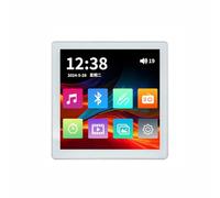 Staeekkzy Mini Amplificador de Pared con Pantalla Táctil de 2 X 25 W, Sonido Estéreo, Tipo 86, Bluetooth, Panel de Música para Audio Doméstico Inteligente